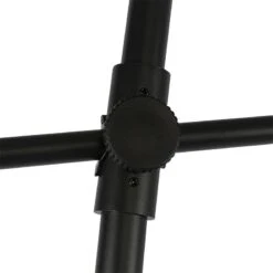 QAZQA Design Buiten Vloerlamp Zwart Met Witte Kap IP44 - Robbert -Tuinproducten 9925343