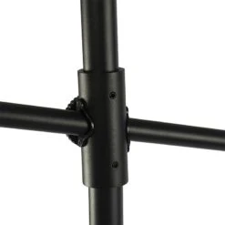 QAZQA Design Buiten Vloerlamp Zwart Met Witte Kap IP44 - Robbert -Tuinproducten 9925347