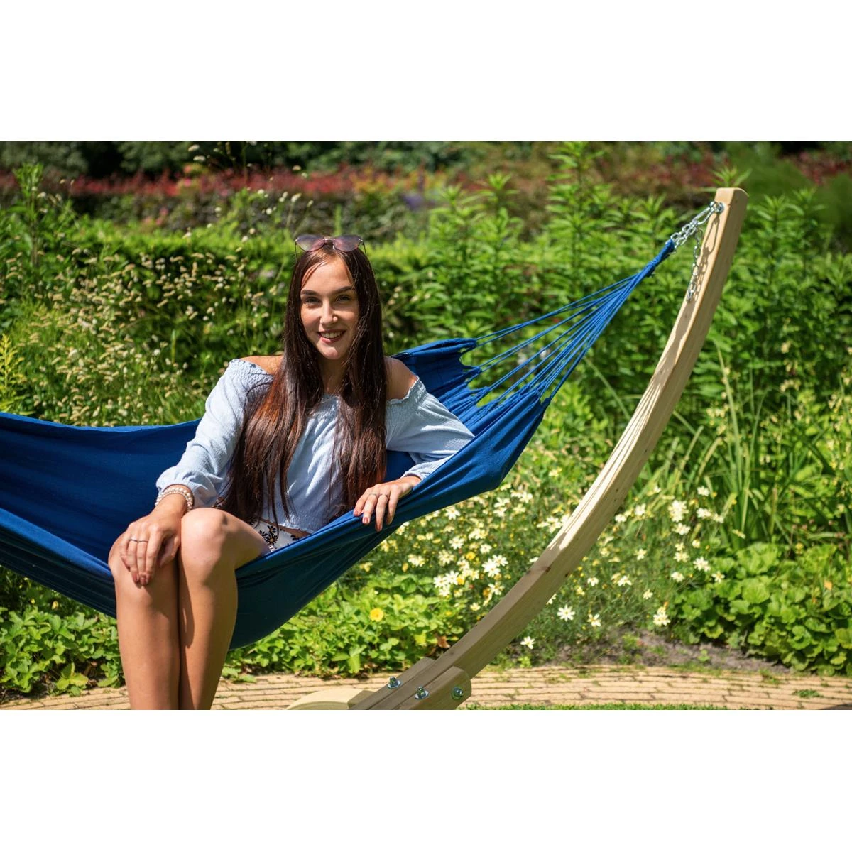 Tropilex® Hangmatstandaard Eénpersoons Wood Hout 9 Tropilex® Hangmatstandaard Eénpersoons Wood Hout - Afbeelding 7