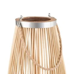 Beliani - TAHITI - Lantaarn - Lichte Houtkleur - Bamboehout 13 Beliani - TAHITI - Lantaarn - Lichte Houtkleur - Bamboehout -Tuinproducten 9943366