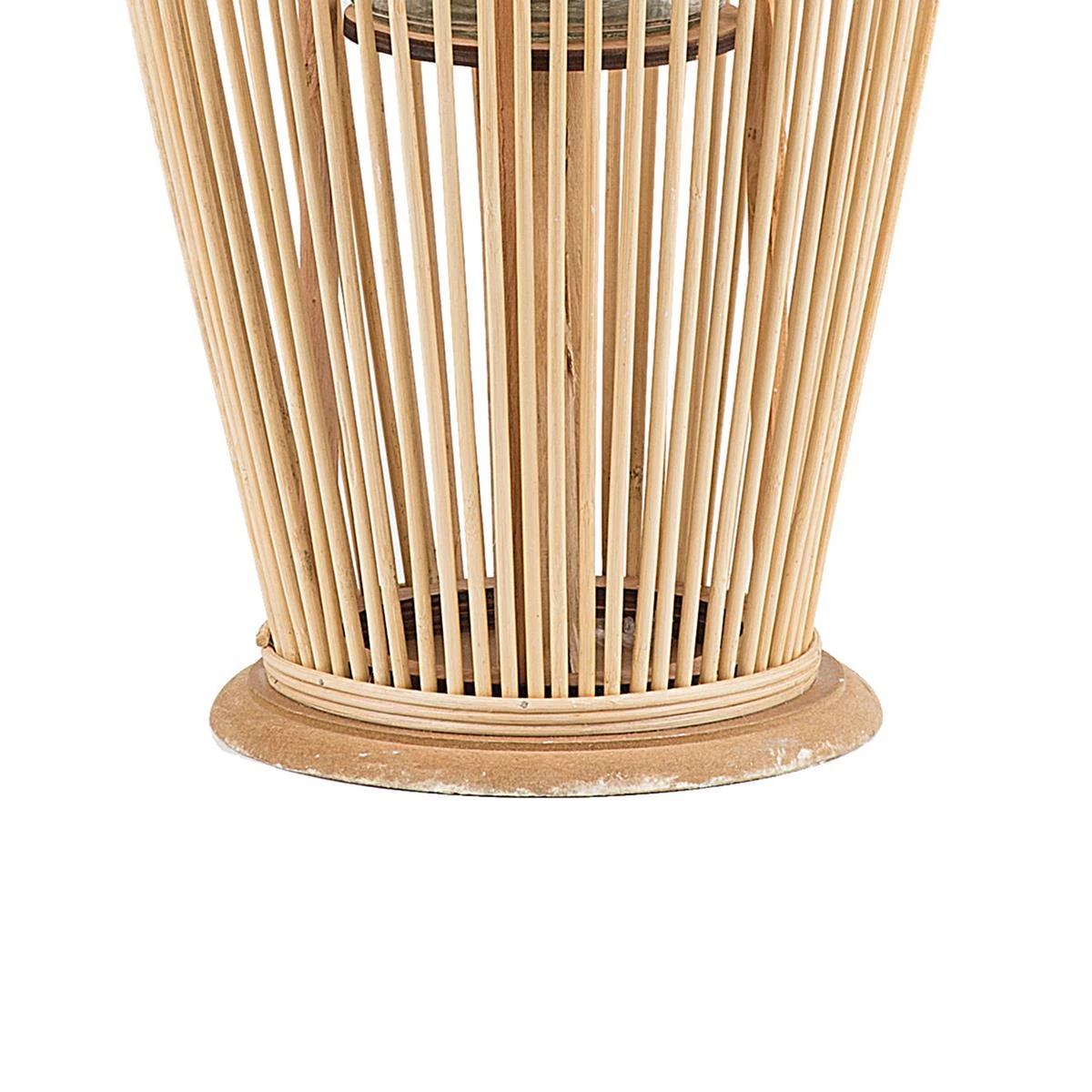 Beliani - TAHITI - Lantaarn - Lichte Houtkleur - Bamboehout 8 Beliani - TAHITI - Lantaarn - Lichte Houtkleur - Bamboehout - Afbeelding 6