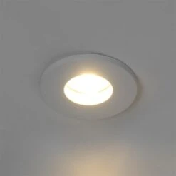 QAZQA Moderne Badkamer Inbouwspot Wit - Shed 19 QAZQA Moderne Badkamer Inbouwspot Wit - Shed -Tuinproducten 9971751