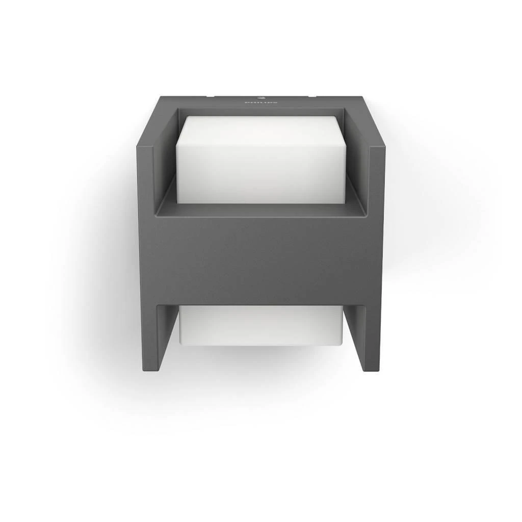 Philips ARBOUR Wandlamp LED 2x4,5W|400lm Antraciet 8 Philips ARBOUR Wandlamp LED 2x4,5W|400lm Antraciet - Afbeelding 6